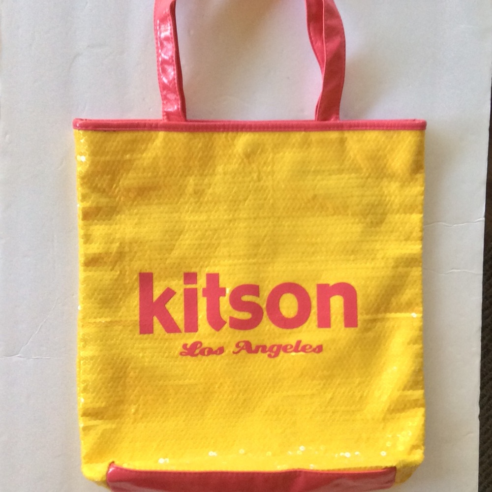 KITSON LOS ANGELES  SEQUIN SHOPPER TOTE…